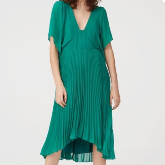 club monaco green dress